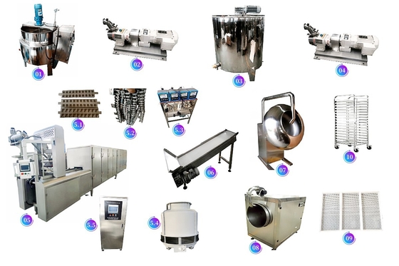 SS304 300KG/H 150KG/H Soft Candy Gummy Bear Production Line Machine Gummy Jelly Bear Processing Line Equipment Machinery
