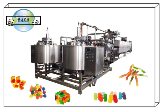 SS304 300KG/H 150KG/H Soft Candy Gummy Bear Production Line Machine Gummy Jelly Bear Processing Line Equipment Machinery