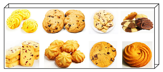 SHANGHAI PANDA PD600 Medium Capacity Oreo Chocolate Chips Cookies Making Machine 180-250Kg/H