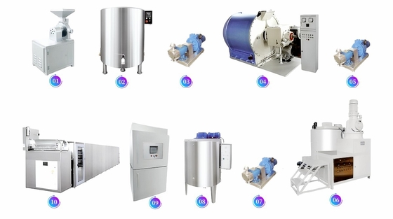 Chocolate Conch Refiner Mahince Big Capacity Chocolate Production Line Machines For Chocolate Factory Use