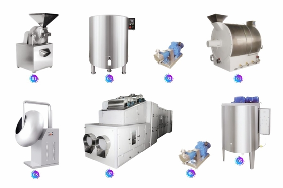 Chocolate Conch Refiner Mahince Big Capacity Chocolate Production Line Machines For Chocolate Factory Use