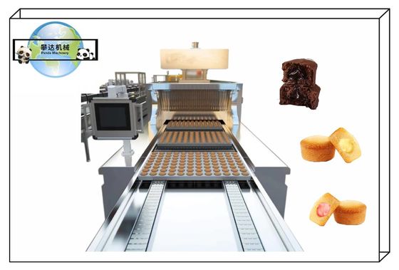 カップケーキ生産ライン 完全自動A~Zケーキ機 商用マフィンカップケーキ加工ライン 時給400kg
